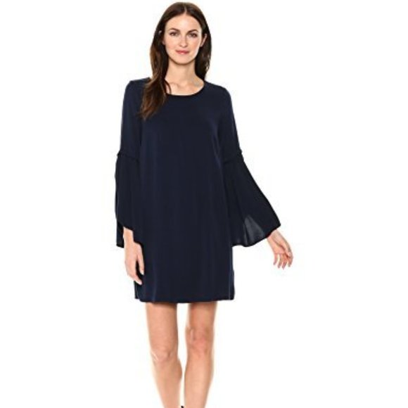 Michael Stars Rylie Rayon Shift Mini Dress S - Picture 1 of 6